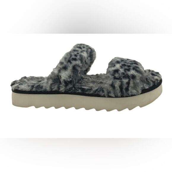 NWT KOOLABURRA BY UGG WOMAN'S FUZZ-ON CHEETAH 1SIZE 7 SLIPPERS No Box - Picture 1 of 11